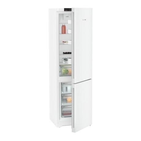 Combina frigorifica Liebherr CNd 5703 Pure, NoFrost, EasyFresh, 60 cm, 371 l, SuperCool, VarioSpace, Display Touch, Clasa D, Alb